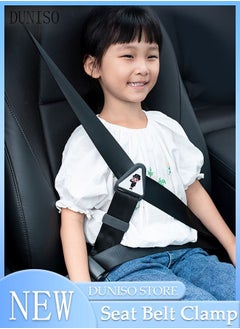 اشتري 2PCS Seatbelt Adjuster for Kids Car Seatbelt Adjuster with Safety Clips and Adjustment Strap Car Seat Accessories for Childs Adults Shoulder Neck Comfort and Travel Driving Protection-Blue في الامارات