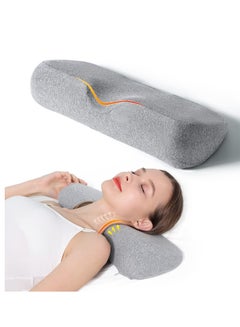 Buy Neck Pillow for Sleeping Memory Foam Pillow Neck Bolster Pillow for Stiff Neck Pain Relief Neck Support Pillow Cervical Pillows for Pain Relief Sleeping Bed Pillow in Saudi Arabia