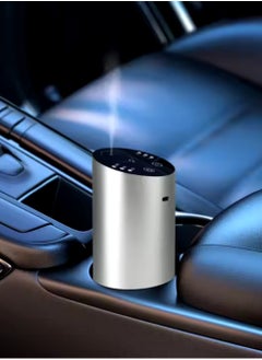 Buy Waterless Car Diffuser Silver, Waterless Diffusers for Essential Oils with Timer & No Leakage Tech, Super Quiet Cordless Aromatherapy Essential Oil Diffuser Battery Operated for Car, Room, Office in UAE