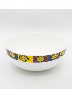 Buy Bright Designs Melamine Round Serving Bowl with fork and spoon tanowra in Egypt