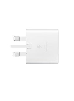 اشتري 45W PD Fast Charge Travel Adapter USB-C For Samsung Huawei Xiaomi And Android Smartphones White في الامارات