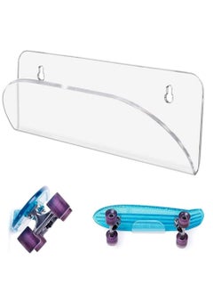 اشتري SYOSI Skateboard Wall Mount Display, Rack Skateboard Hanger Wall Mount, Deck Clear Display, Skateboard Storage Standater Skis and Electric Skateboard في الامارات