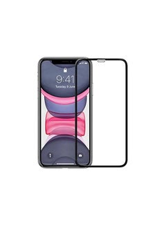 Buy iPhone 11 Pro Screen Protector, Tempered Glass 5D 9H Screen Protector for iPhone 11 Pro 5.8" Black Clear in UAE