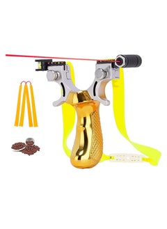 اشتري Hunting Slingshots Set, Professional Laser Slingshot for Outdoor Hunting,Adult high-speed catapult slingshot,100 Ammo Balls and 2 Rubber Bands. في الامارات