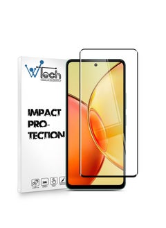 Buy Premium E2E Full Glue Full Cover Tempered Glass Screen Protector For Vivo Y36 5G 2023 Clear/Black in Saudi Arabia