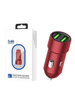 اشتري AL RAID Super Fast Car Charger 3.4A Fast Charge Dual Port USB Car Power Converter Metal Car Charging Head for I Phone HUAWEI XIAO VIVO All Phone Models في الامارات