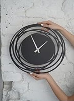 اشتري unique rustic clocks for wall Black 40 cm في مصر