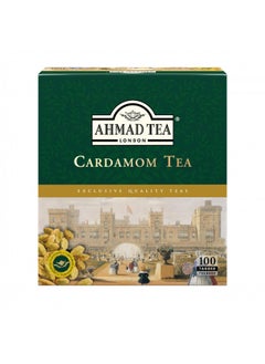 اشتري Ahmad Tea Black Tea, Cardamom Teabags (No Envelopes), 100 Ct - Caffeinated And Sugar-Free في الامارات