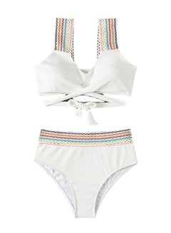 Buy Bikini tankini swimsuit women's strappy beach swimsuit in UAE