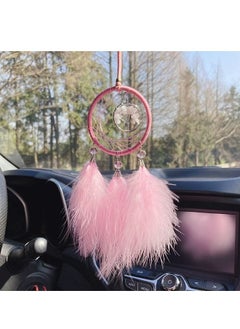 اشتري Car Rearview Mirror Suspension Pendant Feather Dream Catcher Car Decoration Accessories في السعودية