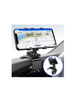 اشتري Car Phone Holder, Mount Dashboard Phone Car Holder 360 Degree Rotation Cell Phone Holder for Car Clip Mount 3-in-1 Multi-Function Phone Car Mount Suitable for 4-7 Inches Smartphones في السعودية