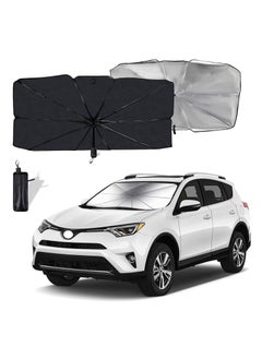 Buy Car Windshield Sun Shade Foldable Umbrella Reflective Sunshade for UV Rays and Heat Visor Protector,Keep Vehicle Cool,Easy to Use Store Fits Most SUVs 57 x 31 in in UAE