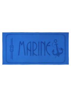 Buy Anchor Design 100% Turkish Cotton Beach Towel Blue 70x140cms in UAE