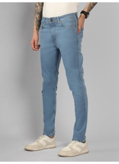 اشتري Men’s Relaxed Fit Light Fade Blue Jeans – Comfortable and Trendy في الامارات