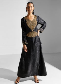 اشتري Embellished Embroidered Jalabiya في الامارات