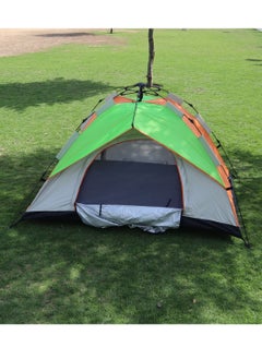 Buy Camping Tent With Instant Setup 3 Person Waterproof Tent with WeatherTech Technology Double-Thick Fabric And Carry Bag, Sets Up In Few Minutes Automatic Tent For Outdoor 200X150X110CM Multicolor in UAE