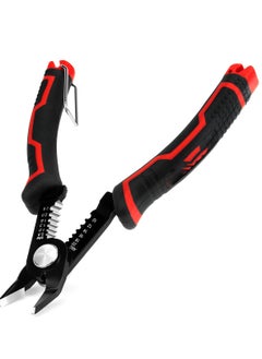 Buy Wire Cutters, 6-Inch Flush cutter with Supplementary Stripping, Cutting Pliers, Handy and Slim Diagonal Cutters, Side Cutting Pliers, Sharp Snip, Safety Lock in UAE