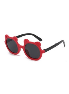 Buy Summer round frame UV protection children's sunglasses Red in Saudi Arabia