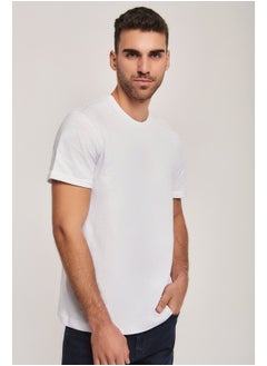 Buy Men Basic T-shirt in slub jersey in Egypt