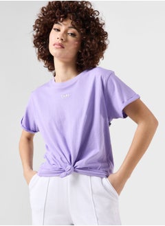 Buy Knot Detail Logo T-Shirt in UAE