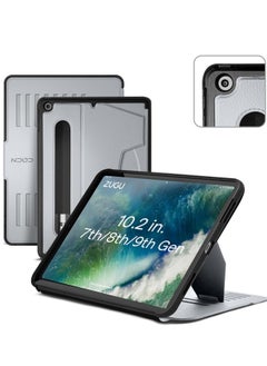 اشتري ZUGU CASE iPad 10.2 Case, Muse Protective Case/Cover Designed for iPad 10.2-inch (9th Gen, 2021) / (8th Gen, 2020) / iPad (7th Gen, 2019) Convenient Magnetic Stand (Sleep/Wake Cover) - Arctic في الامارات