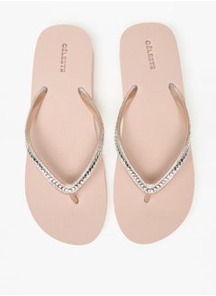 Buy Womens Embellished Thong Slippers in UAE