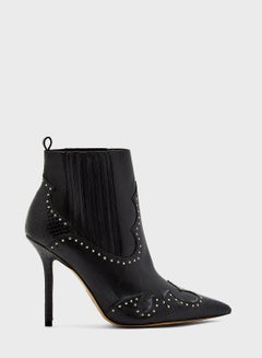 Buy Kapone Stiletto Mid Heel Ankle Boots in UAE