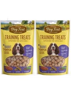 Buy Training Treats Rabbit And Pumpkin Seeds Boost Immune System For Dogs 2X90g in UAE