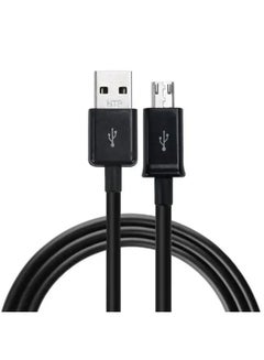 Buy Micro USB Charger Cable For Samsung  Black in Saudi Arabia