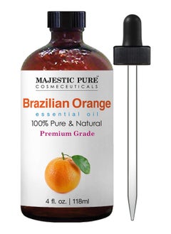 Buy Brazilian Orange Essential Oil, Therapeutic Grade, Pure and Natural Premium Quality Oil, 4 fl oz in UAE