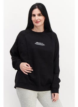 Buy Women Sportswear Fit Long Sleeves Training Sweatshirt, Black in UAE