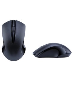 اشتري Q2 2.4G Wireless Mouse, Portable Optical Wireless Mouse with USB Nano Receiver 10m Working Distance, Auto Sleep Function and 3 Adjustable DPI Level for Mac OS, Windows, Android (Black) في الامارات