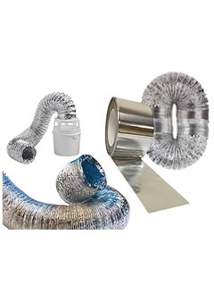 Buy 10 Meters Hobby Chimney 5 Inch Chimney Exhaust Pipe - With Adhesive Roller Gray in Egypt