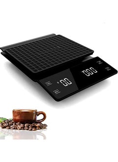 Buy Digital Coffee Scale, Timing Electronic Coffee Scale, High-Precision Drip Type Espresso Scale, Lcd Backlight Display, Can Be Used for Baking/Cooking/Coffee/Weight Loss (3kg/0.1g) in Saudi Arabia