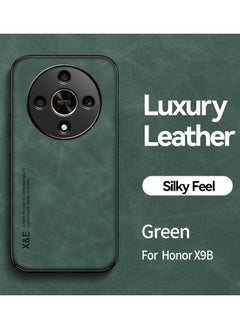 Buy Case for Honor X9b 5G 6.78 inch Cover Bumper Built-in Metal Plate Green in Saudi Arabia