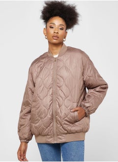 Buy Zip Through Quilted Jacket in Saudi Arabia