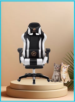 Buy Gaming Chair High Back Computer Chair Chrome Desk Chair PC Racing Executive Ergonomic Adjustable Swivel Task Chair with Headrest and Lumbar Support, 150 kg Weight Capacity in Saudi Arabia