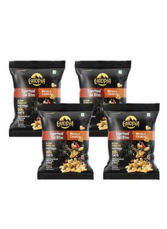 اشتري Eatopia Superfood Oat Bites Masala Crunch, Wholesome Snacking Infused With Spicy Masala Flavors - Nutrient-Packed Oat Bites For Guilt-Free Indulgence - 50 g, Pack of 4 في الامارات