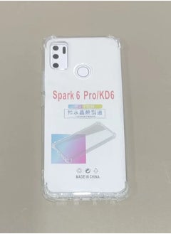 Buy Spark 6 Pro / KD6 Case Transparent Protective Cover For Tecno Spark 6 Pro Clear in UAE