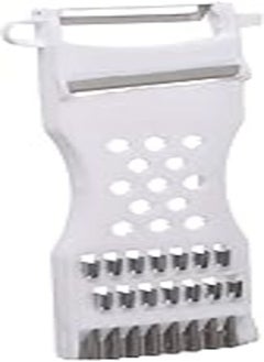 اشتري Pickle Slicer 3 In 1 With Stainless Steel Blades, White في مصر