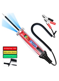 اشتري Digital Automotive Test Light and Battery Voltage Detector 1-75V with LCD Display and Illumination Electric Fuse Tester for Car Maintenance في الامارات