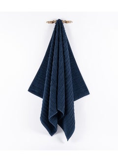 Buy Damaris Bath Towel, Dark Denim - 550 GSM, 76x142 cm in UAE