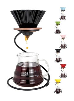 Buy V60 Coffee Machine Set Filter Espresso Drip Maker Funnel Ceramic Holder Hools For Home and Kitchen Accessories in Saudi Arabia