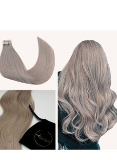 Buy Tape In Straight Natural Hair Extensions 24 Inches Weight 50 Grams in UAE