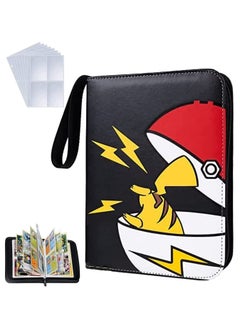 Buy 4-Pocket Pokemon Card Sleeves, 400-Pockets Binder Card Holder , Portable Card Collector Album with 50 Removable Sheets Compatible with Pokemon Card for Boys Girls in Saudi Arabia