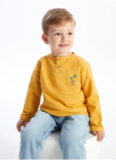 Buy Crew Neck Long Sleeve Baby Boy T-shirt in Egypt