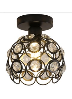 Buy Crystal Ceiling Lamp Simple Minimalist Round Crystal Chandelier ceiling lamp in Saudi Arabia