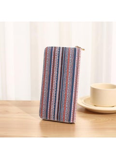 اشتري New Ethnic Style Digital Printing Single Zipper Women's Wallet Multi-functional Large Capacity Clutch Mobile Phone Bag في السعودية