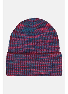 اشتري Women Marled Knitted Beanie Hat, Pink Combo في الامارات