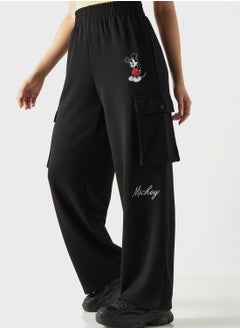 Buy Mickey Mouse Embroidered Pants in UAE